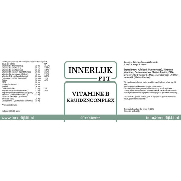 B Stress Complex 90 tab - Afbeelding 2