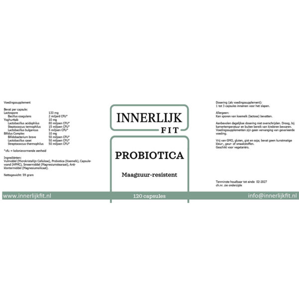 Probiotica 120 cap - Afbeelding 2