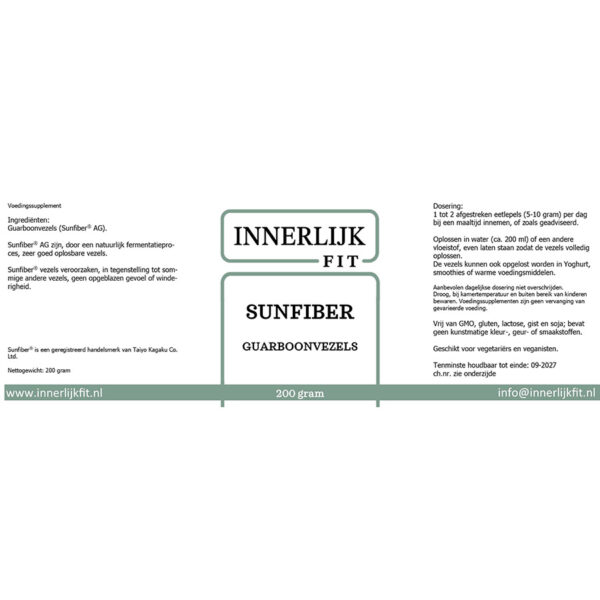 Sunfiber 200 gram - Afbeelding 2